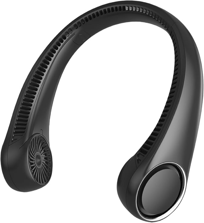 Portable Neck Fan, Hands Free Bladeless, 360°